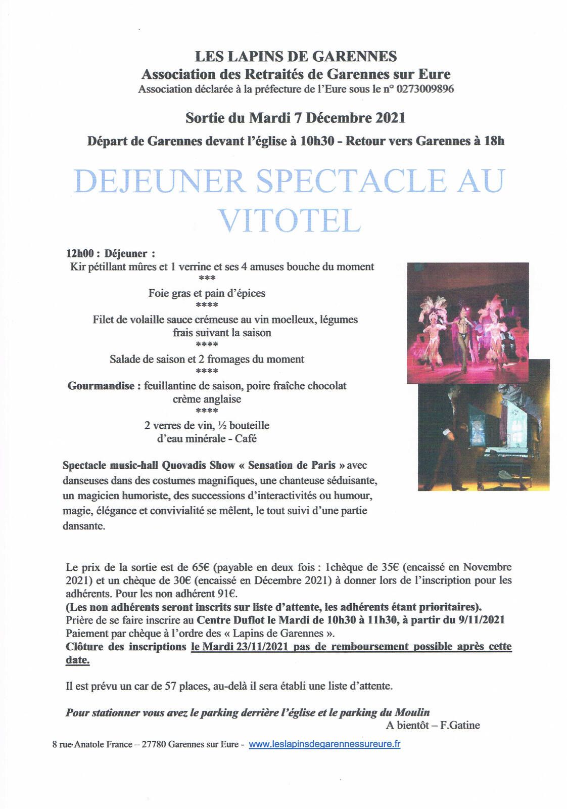 La sortie cabaret à Vitot