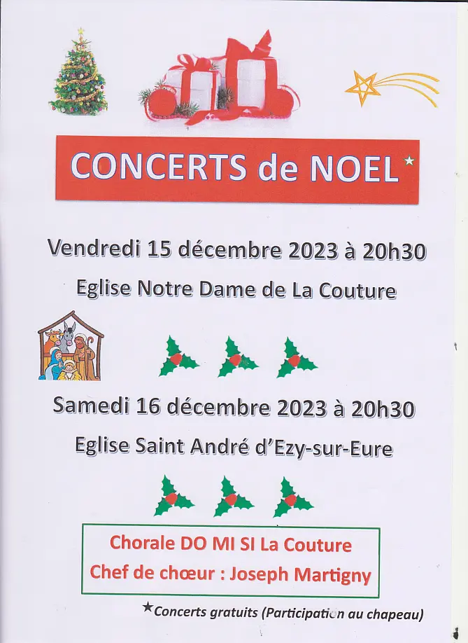 Une idée de sortie en soirée : Deux concerts de Noël 