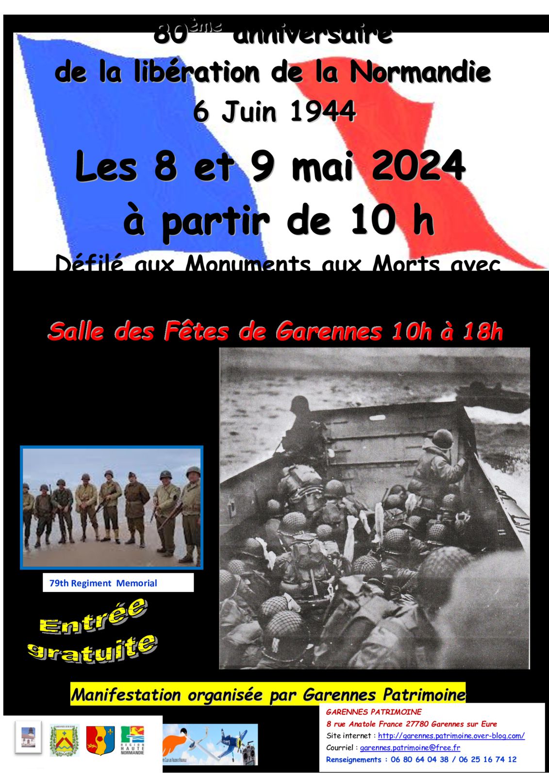 Mercredi 8 et jeudi 9 mai 2024, à GARENNES SUR EURE.