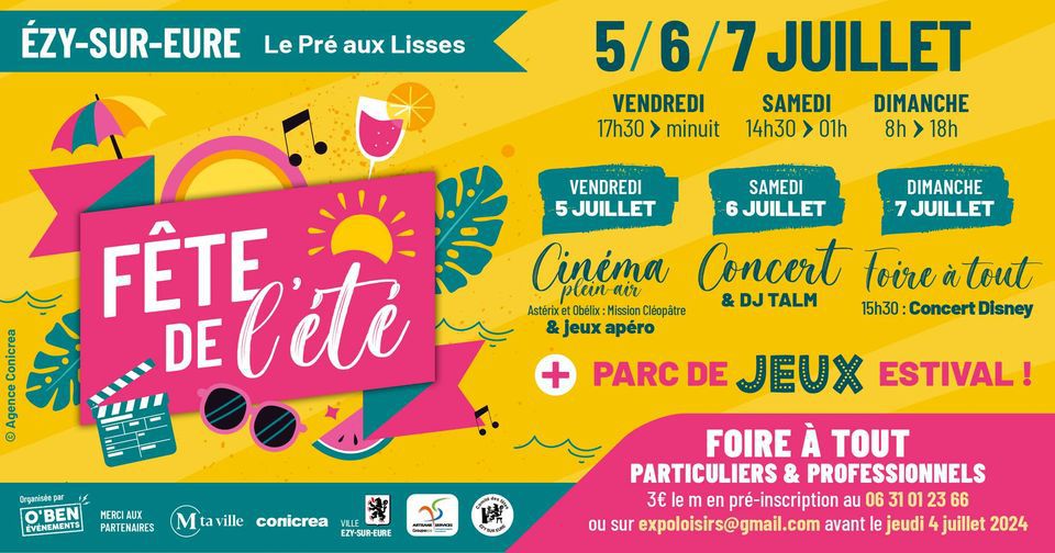 Vendredi 5, samedi 6 et dimanche 7 juillet 2024, à EZY-SUR-EURE.